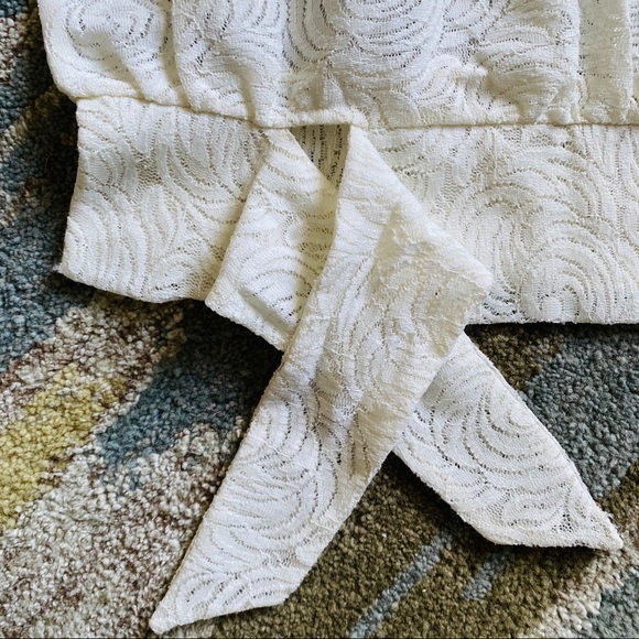 DELETTA Anthropology Beautiful blouse lace knit with stretch - Picture 7 of 7